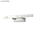 DecorBites™ LED Bathroom Vanity Lamp with Stainless Steel Shade - Chrome Wall Light Fixture, Warm/White Light
