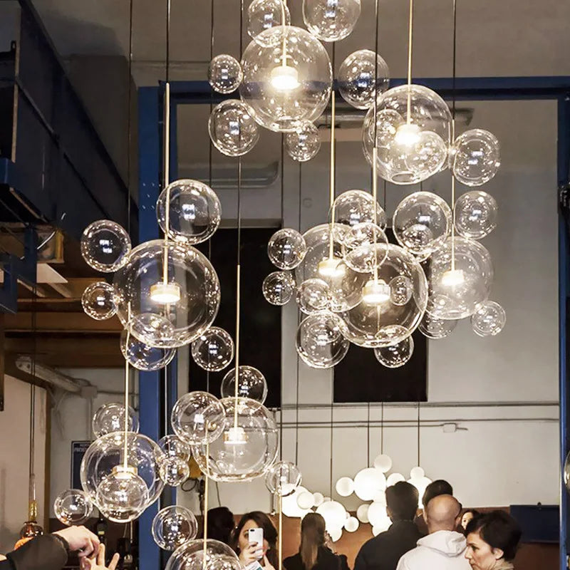 DecorBites™ LED Bubble Ball Chandelier for Home Lighting