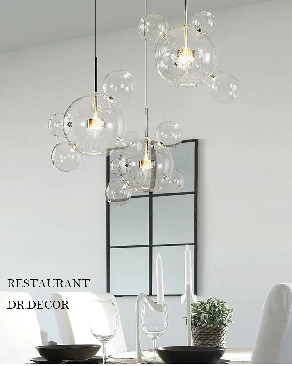 DecorBites™ LED Chandelier for Nordic Decor - Bubble Ball