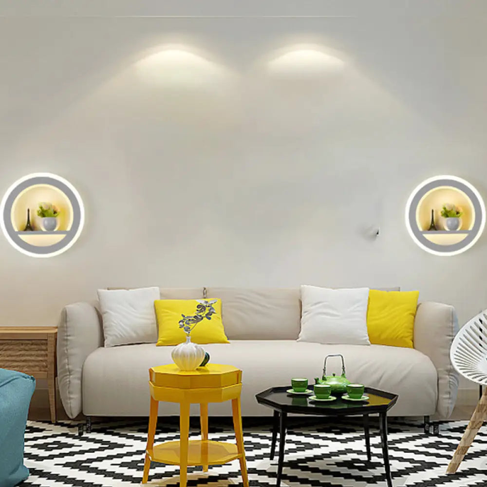 DecorBites™ LED Cloud Wall Sconce in White for Simple Living Room Lighting