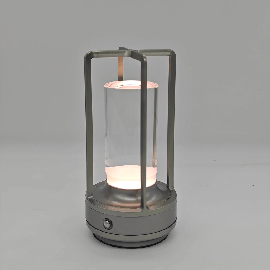 DecorBites™ LED crystal table lamp Plastic Rechargeable touch night lamp Bedroom Bedside table lamp Restaurant decorative lamp