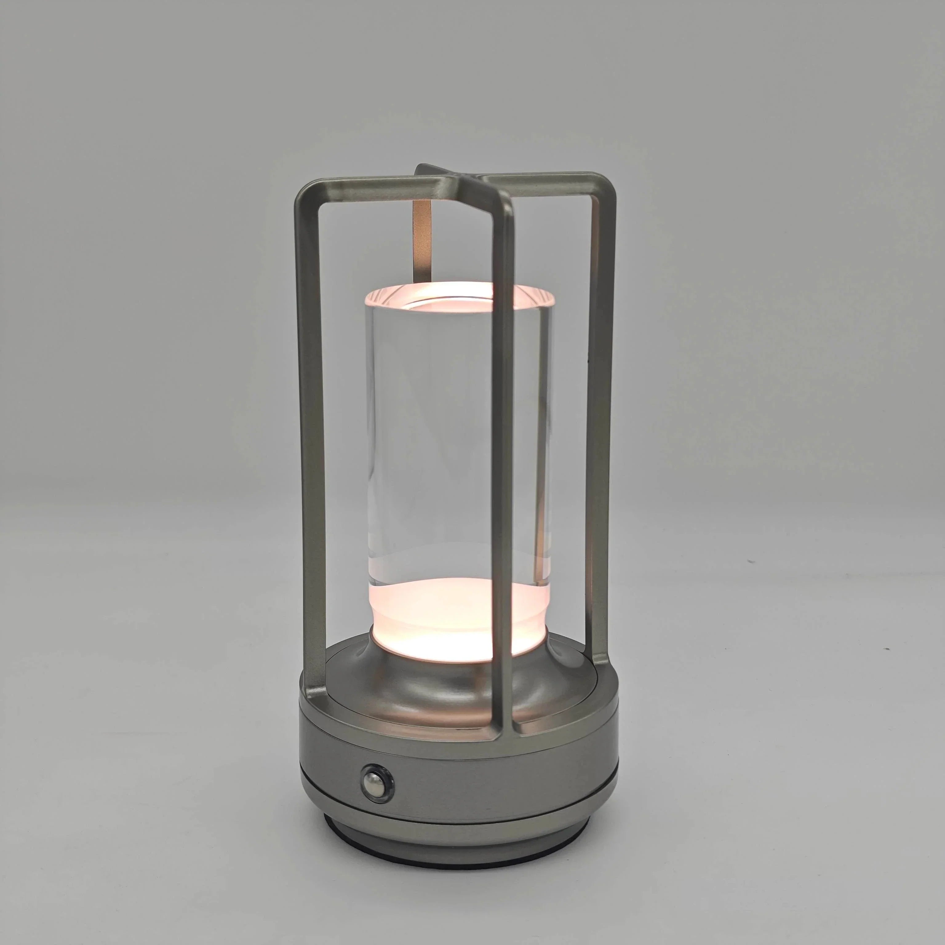 DecorBites™ LED crystal table lamp Plastic Rechargeable touch night lamp Bedroom Bedside table lamp Restaurant decorative lamp