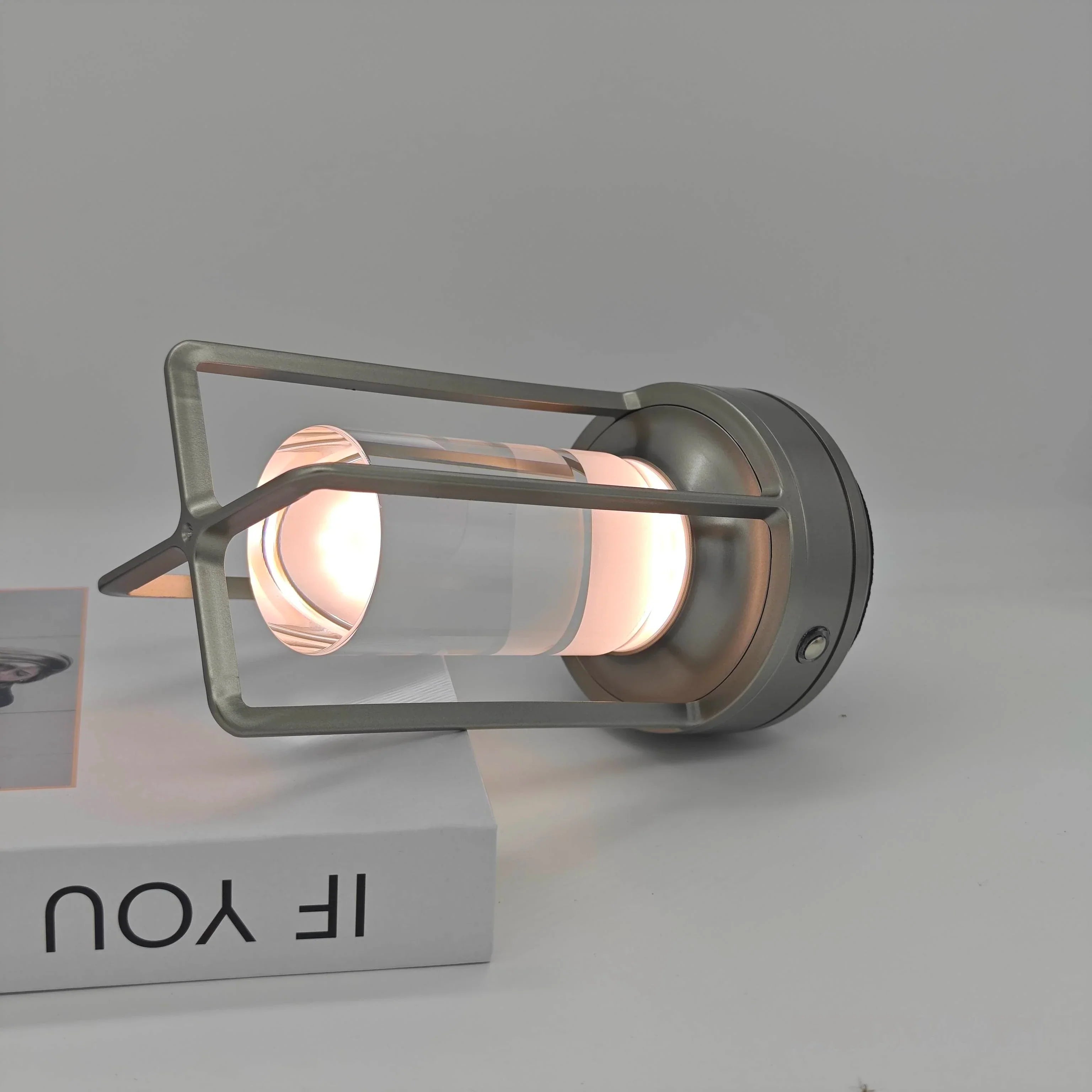 DecorBites™ LED crystal table lamp Plastic Rechargeable touch night lamp Bedroom Bedside table lamp Restaurant decorative lamp
