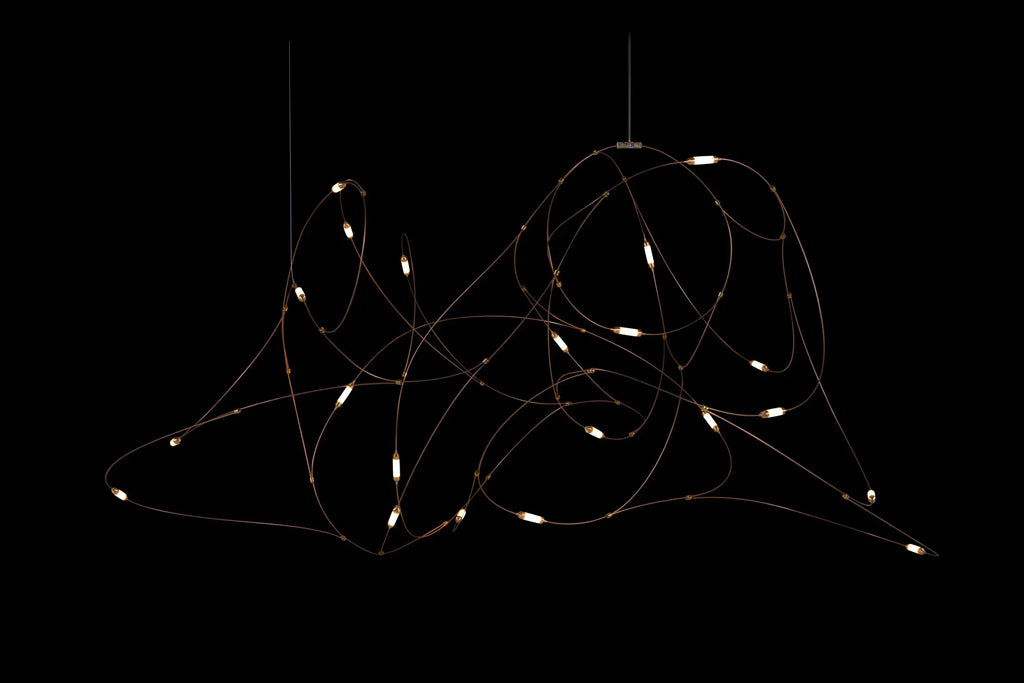 DecorBites™ LED Firefly Chandelier for Hotel and Kitchen