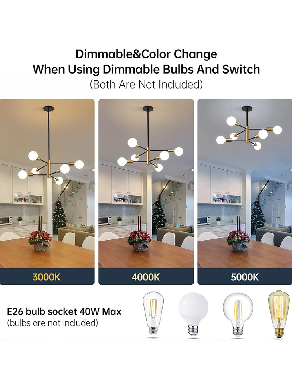 DecorBites™ LED Magic Bean Chandelier for Indoor Lighting