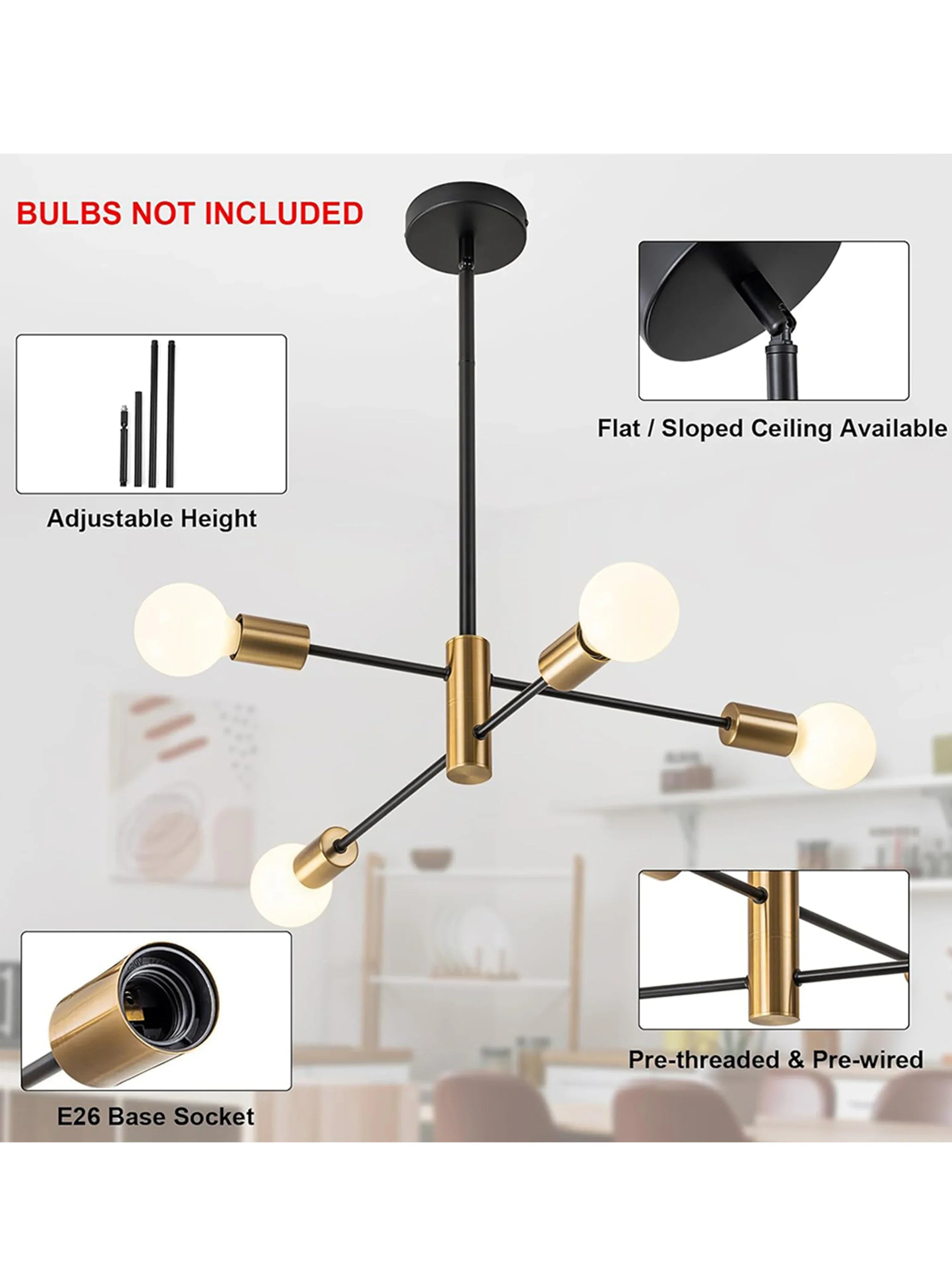 DecorBites™ LED Magic Bean Chandelier for Indoor Lighting