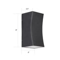 DecorBites™ LED Minimalist Metal Terrace Wall Mount Light in Black - Rectangular Shape for Modern Wall Lighting Ideas