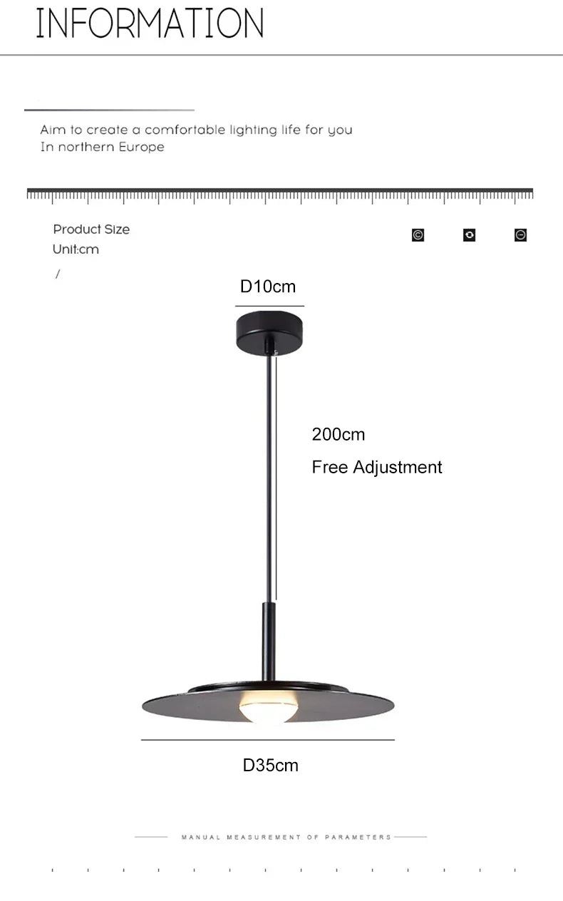 DecorBites™ LED Nordic Flying Saucer Chandelier - Modern Decor