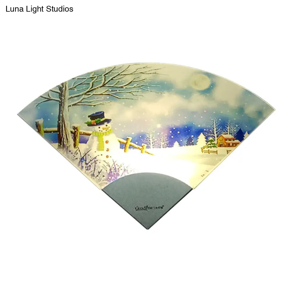DecorBites™ LED Nordic Snowman Wall Light for Bedroom Décor
