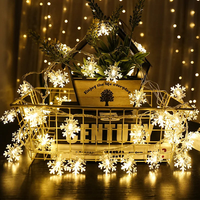 DecorBites™ LED Snowflake Christmas Home Decorations 2024 - Xmas Gift
