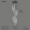 DecorBites™ LED Spiral Ceiling Chandelier - Home Decor