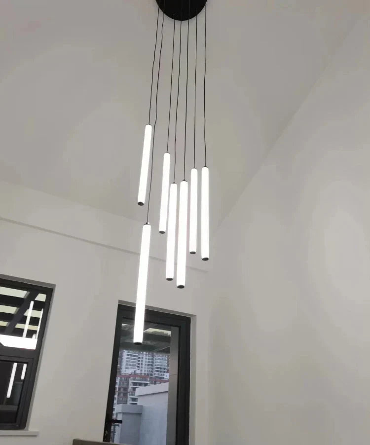 DecorBites™ LED Spiral Staircase Ceiling Chandelier
