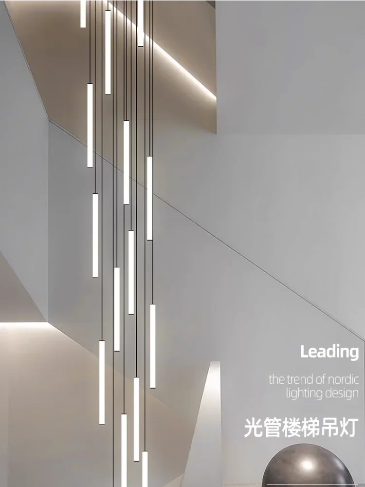 DecorBites™ LED Spiral Staircase Ceiling Chandelier