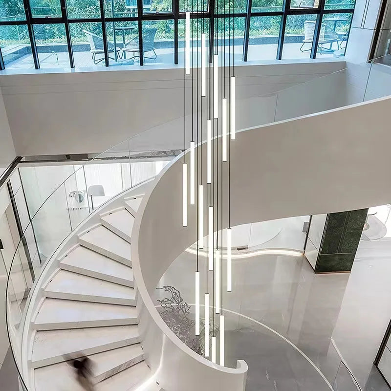 DecorBites™ LED Spiral Staircase Chandelier for Home Lighting