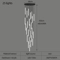 DecorBites™ LED Spiral Staircase Chandelier - Modern Home Lighting