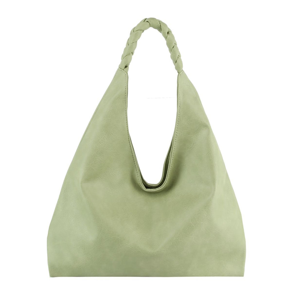 Fashion Handbag Braided Hobo Bag Green Stylish Casual