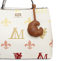 Bag Charm Brown Leather Croissant Accessory Stylish Chic Fashion Jewelry