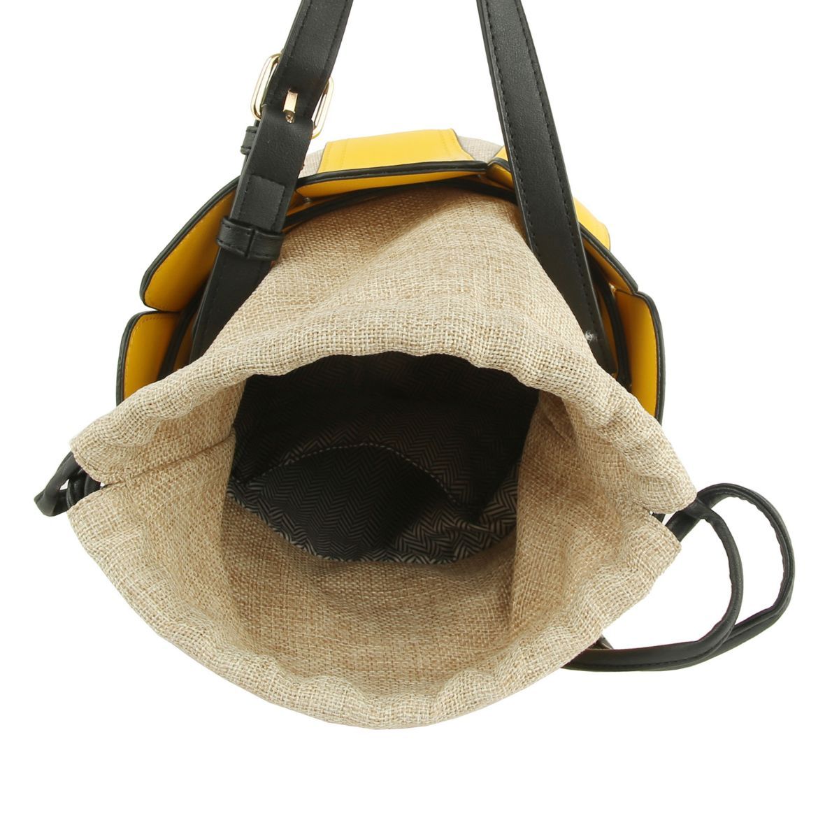 Fashion Handbag Yellow Tulip Bucket Bag Stylish Chic Accessory