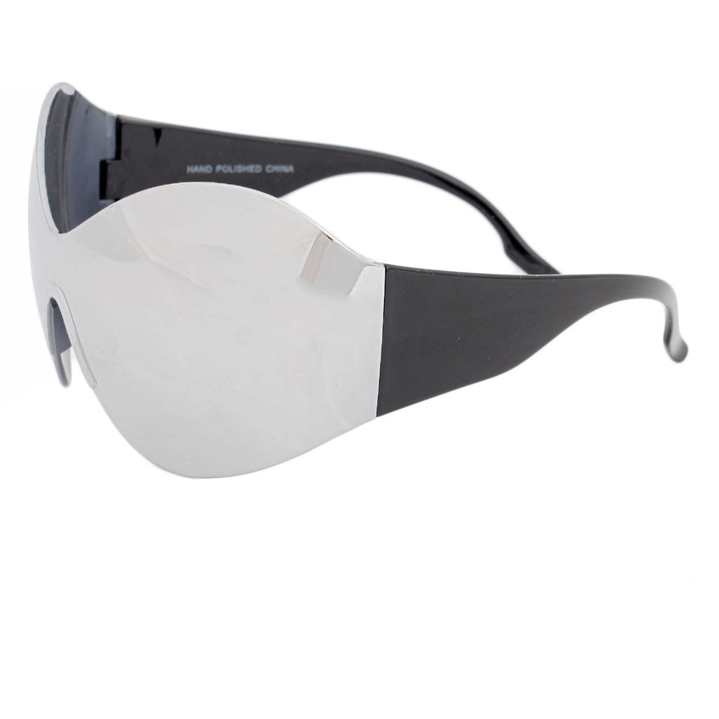 Women’s Silver Butterfly Mask Sunglasses Stylish Eyewear