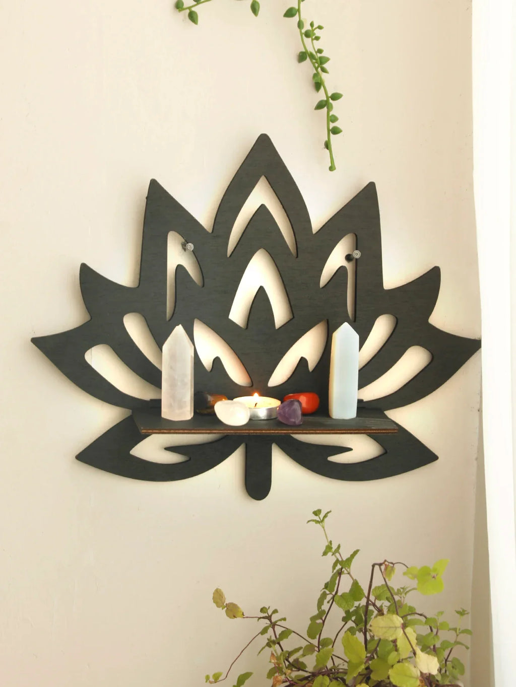 DecorBites™ Lotus Floating Wall Shelf - Multi-Style Home Decor