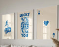 DecorBites™ "Lucky Queen" 3-Piece Retro Wall Art Set