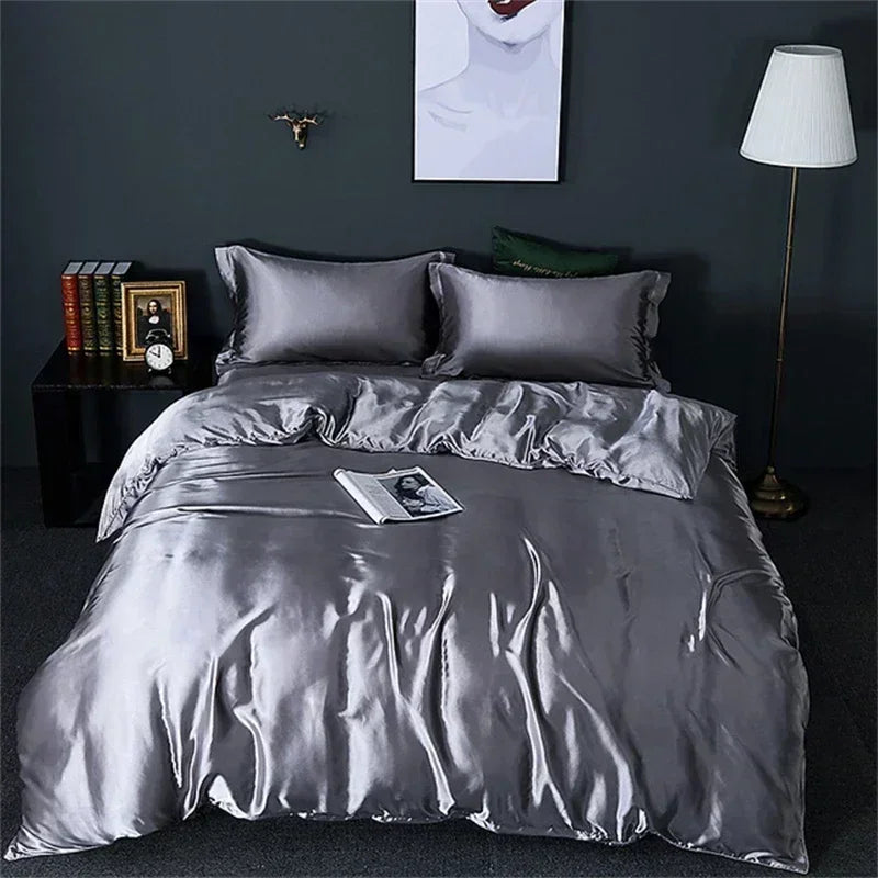 DecorBites™ Luxurious Mulberry Silk Bedding Set