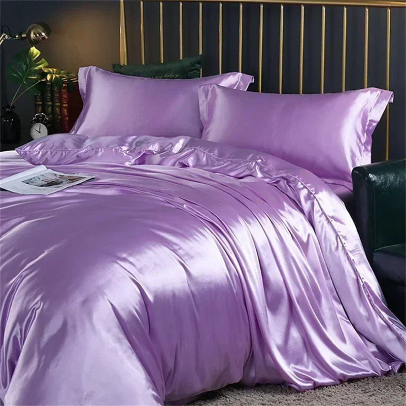 DecorBites™ Luxurious Mulberry Silk Bedding Set With Sheets