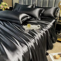 DecorBites™ Luxurious Nordic Silk Bedding Set for Couples