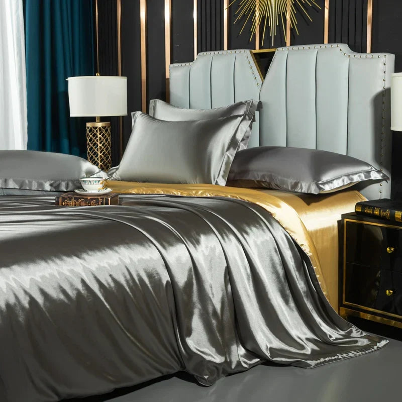 DecorBites™ Luxurious Nordic Silk Bedding Set - Summer Duo