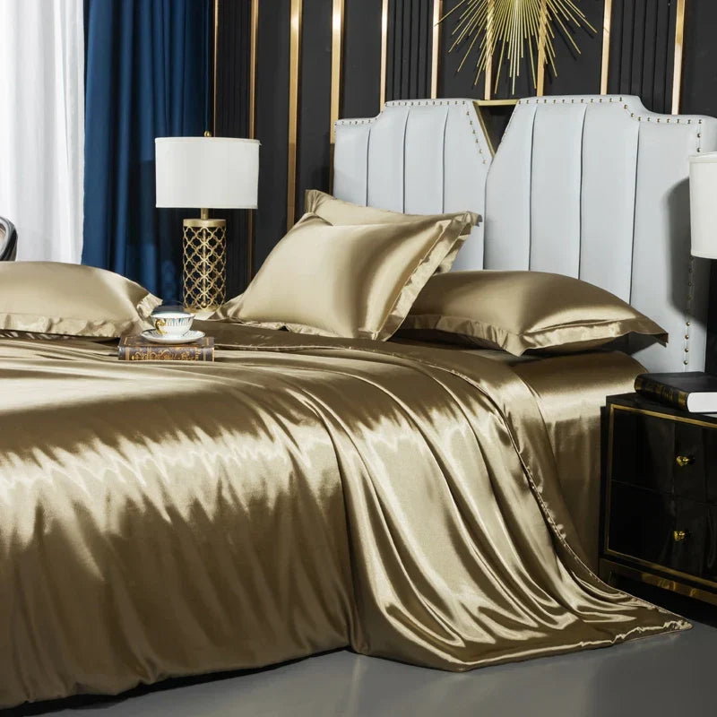DecorBites™ Luxurious Nordic Silk Bedding Set - Summer Duo