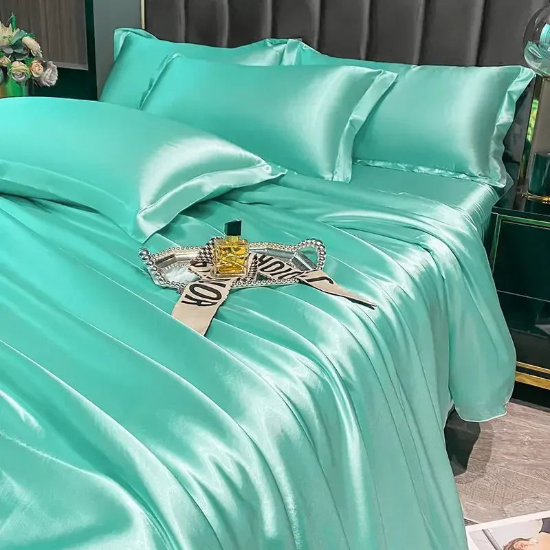 DecorBites™ Luxurious Nordic Silk Bedding Set - Summer Duo