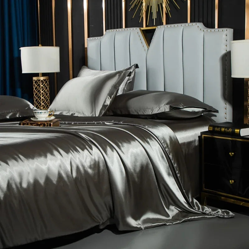 DecorBites™ Luxurious Nordic Silk Bedding Set - Summer Duo
