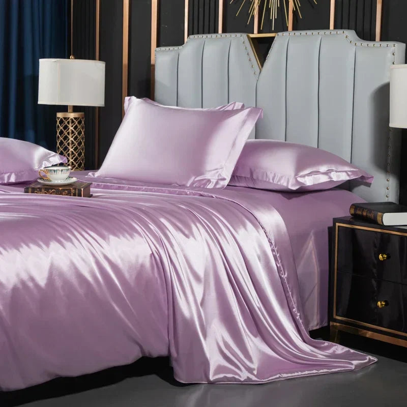 DecorBites™ Luxurious Nordic Silk Bedding Set - Summer Theme