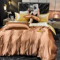 DecorBites™ Luxurious Rayon Silk Bedding Set - King Size