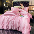 DecorBites™ Luxurious Rayon Silk Bedding Set - King Size