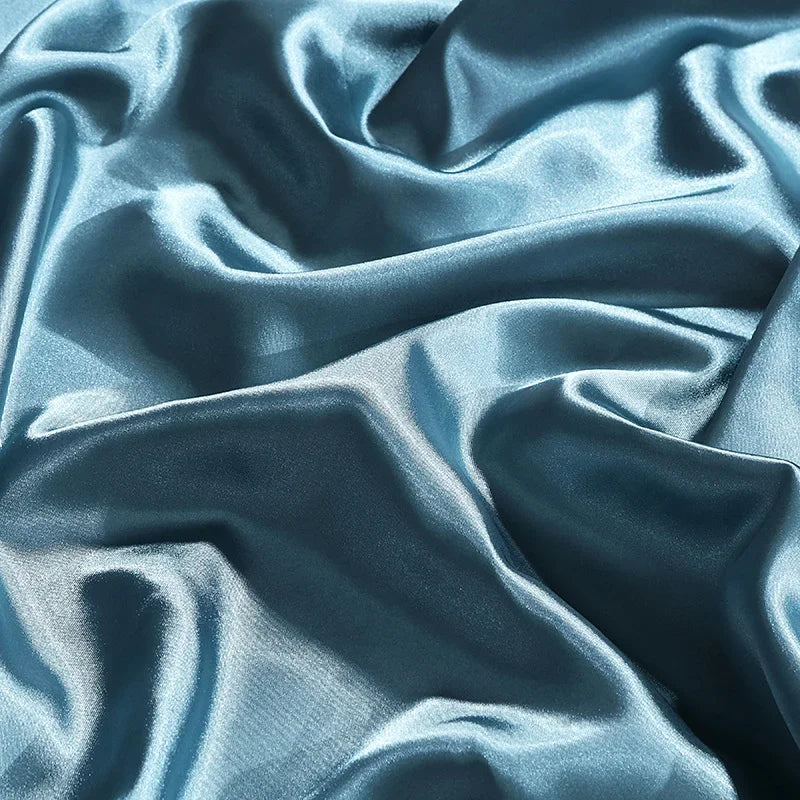 DecorBites™ Luxurious Silk Bedding Set: Duvet, Sheets, Pillowcase