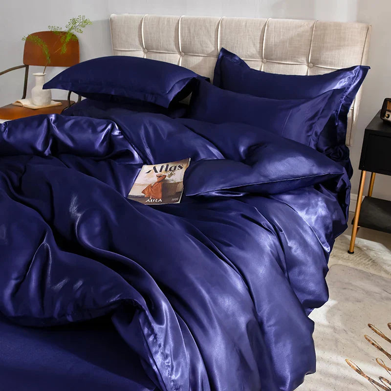 DecorBites™ Luxurious Silk Bedding Set in Various Sizes