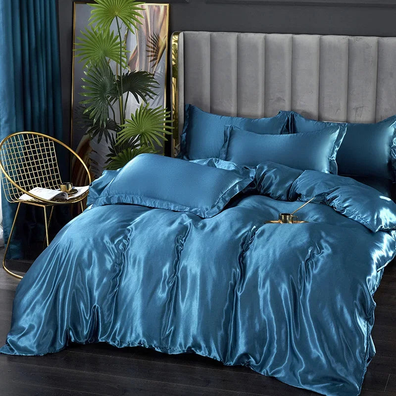 DecorBites™ Luxurious Silk Bedding Set - Multiple Sizes