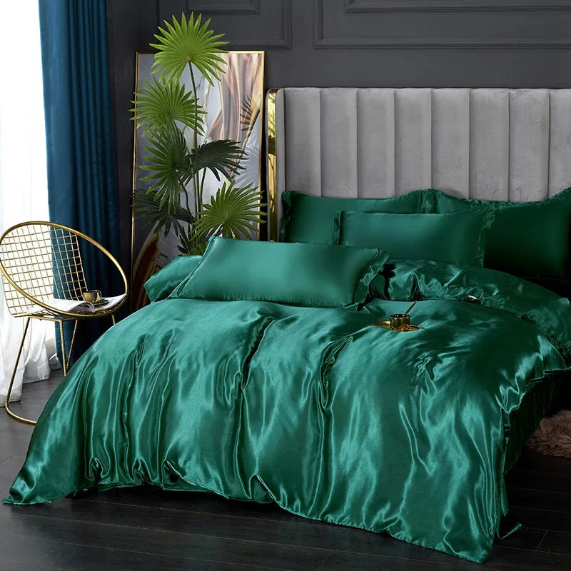 DecorBites™ Luxurious Silk Bedding Set - Multiple Sizes