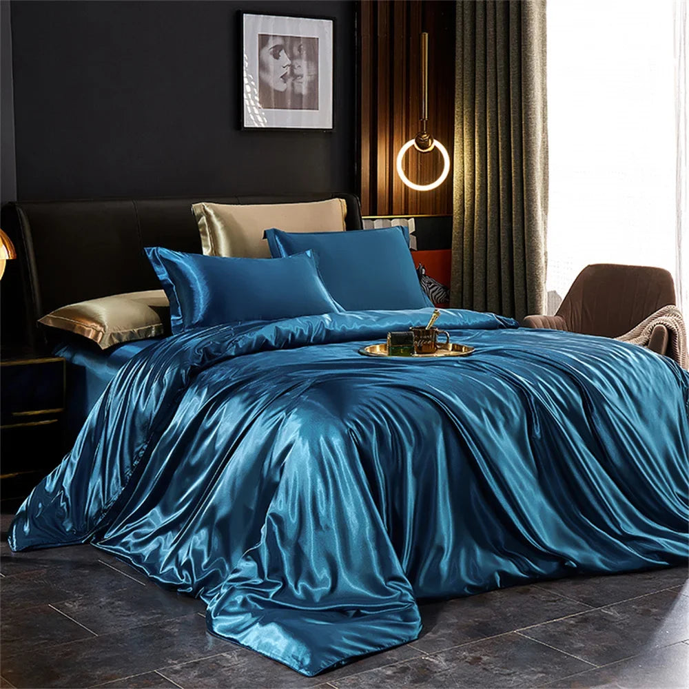 DecorBites™ Luxurious Silk Bedding Set - Various Sizes