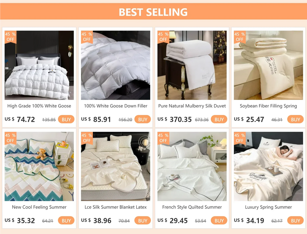 DecorBites™ Luxurious Silk Bedding Set with Duvet Cover