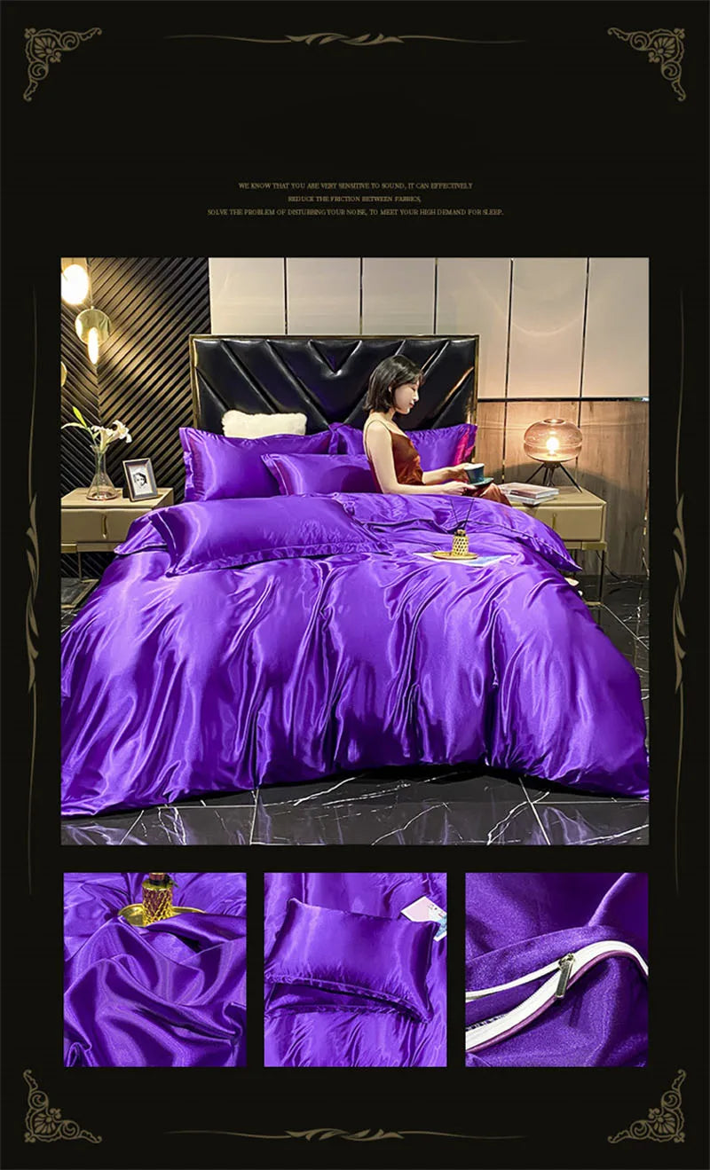 DecorBites™ Luxurious Silky Mulberry Silk Bedding Set