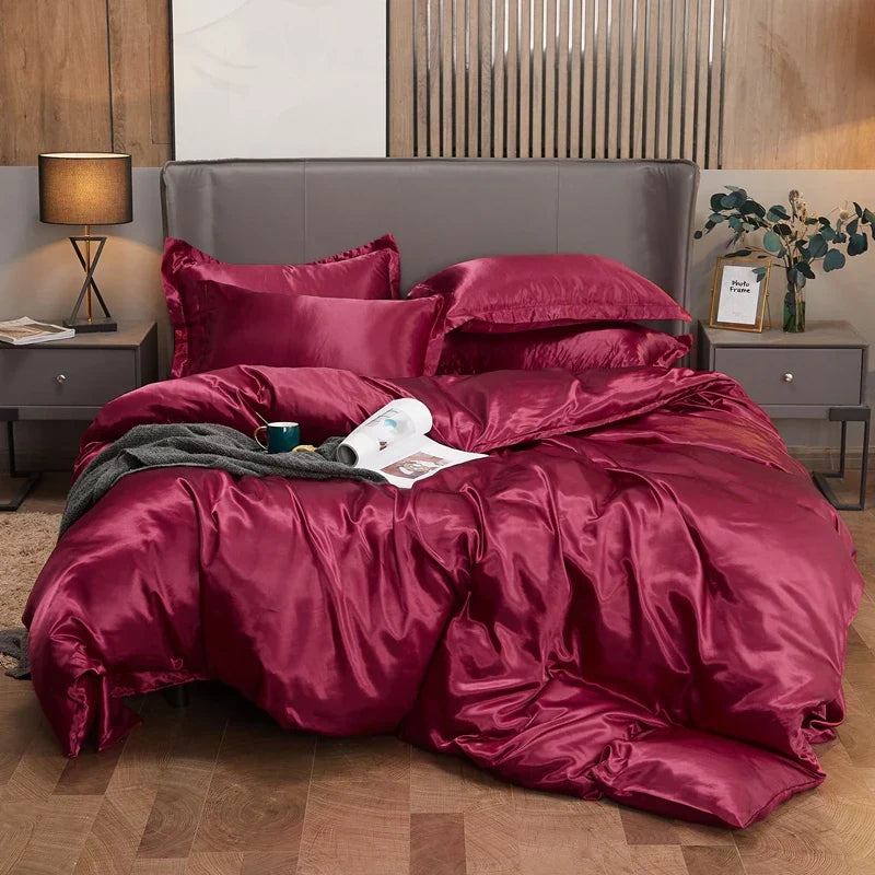 DecorBites™ Luxurious Solid Color Bedding Set Twin/Queen/King