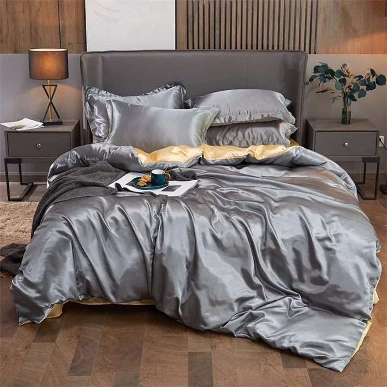 DecorBites™ Luxurious Solid Color Bedding Set Twin/Queen/King