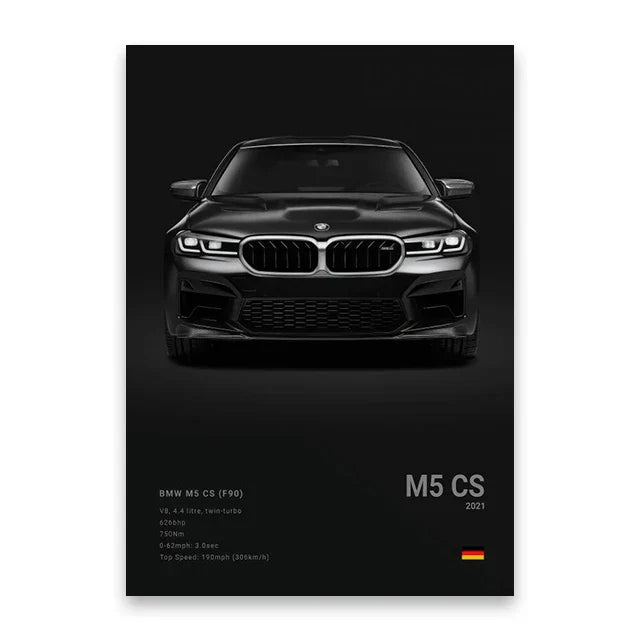 DecorBites™ Luxury Car Canvas Art Print Home Decor Gift
