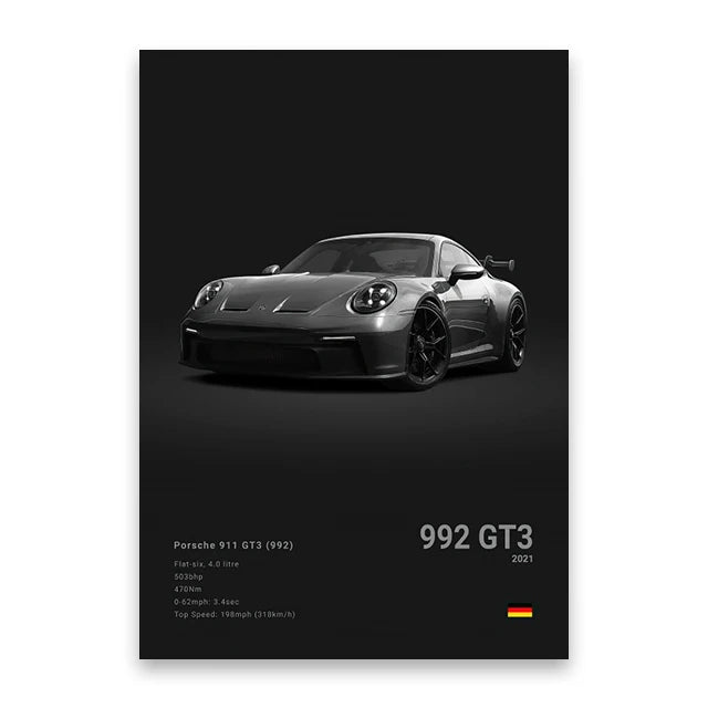 DecorBites™ Luxury Car Canvas Art Print Home Decor Gift