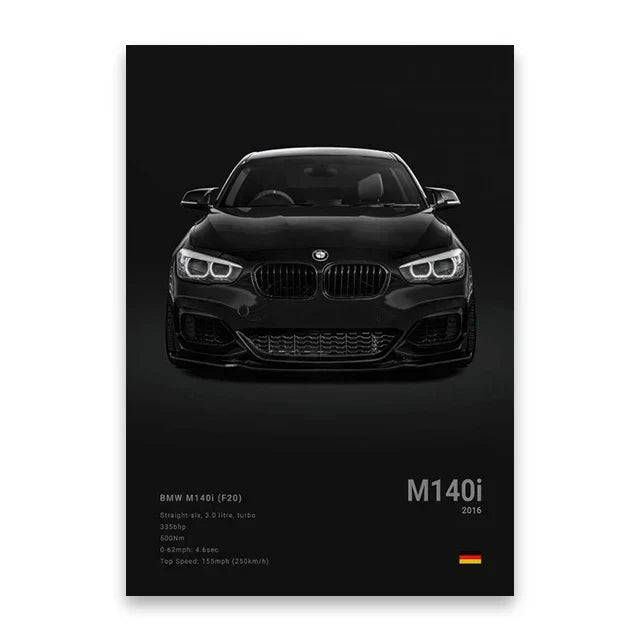 DecorBites™ Luxury Car Canvas Art Print Home Decor Gift