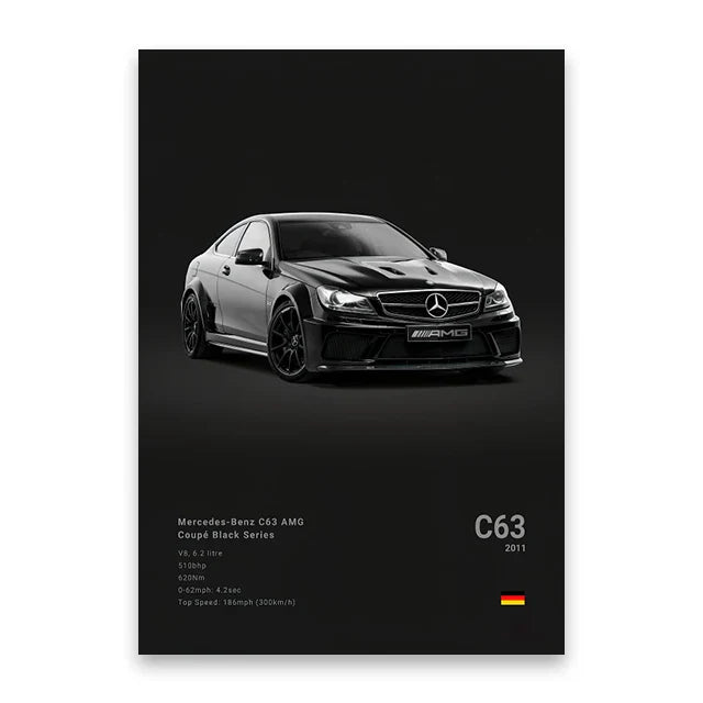 DecorBites™ Luxury Car Canvas Print Wall Art