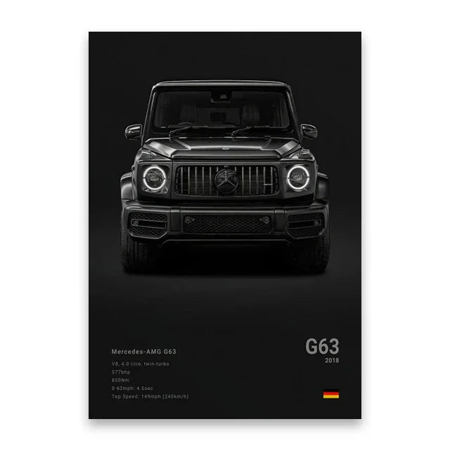 DecorBites™ Luxury Car Canvas Wall Art Decor