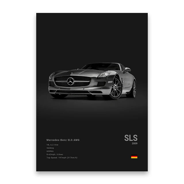 DecorBites™ Luxury Car Canvas Wall Art Decor